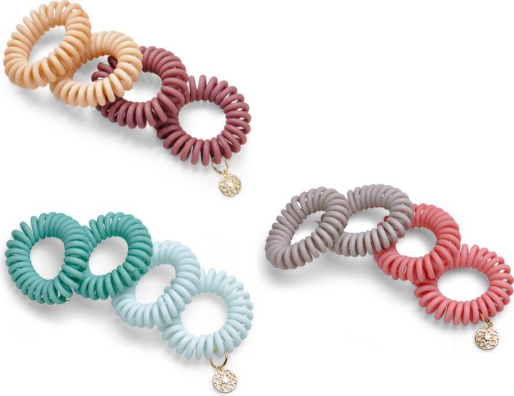 Trisa Body Mind and Soul Spiral Haargummi Yoga Rosa 4cm (Haargummi)