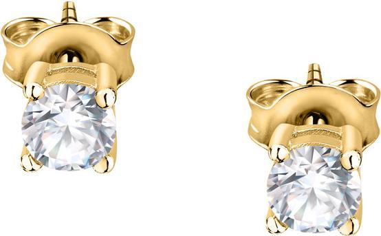 Actual product image La Petite Story Gold-plated earrings with clear zircons Silver LPS01AWV13 (925 silver)