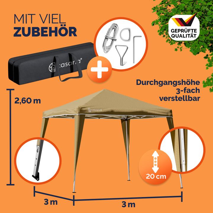 Actual product image Casaria Pavilion (300 cm, 300 cm)