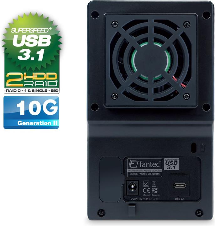 Immagine prodotto Fantec QB-X2U31z 2 x 3.5 SATA Raid HDD USB 3.1 (3.5")