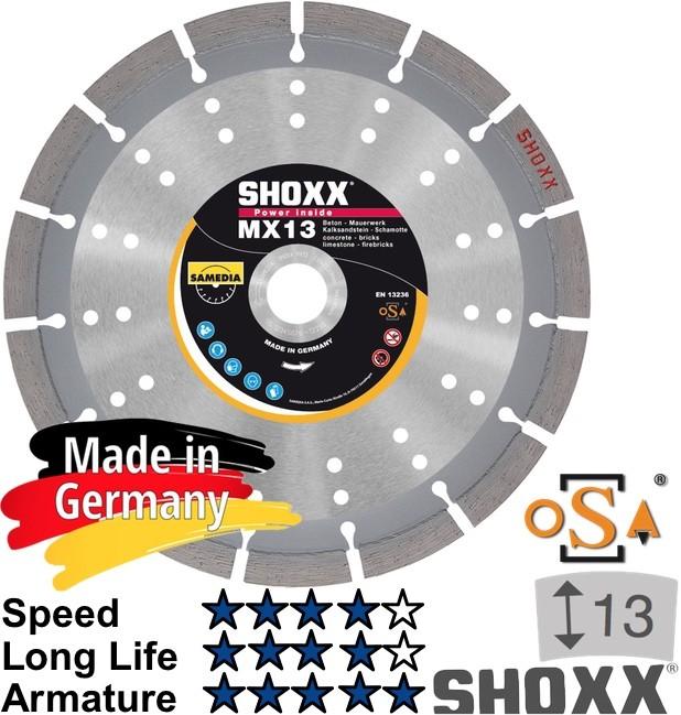 Samedia SAME SHOXX MX13 Diamantdoorslijpschijf 125mm Premium 13mm 310346