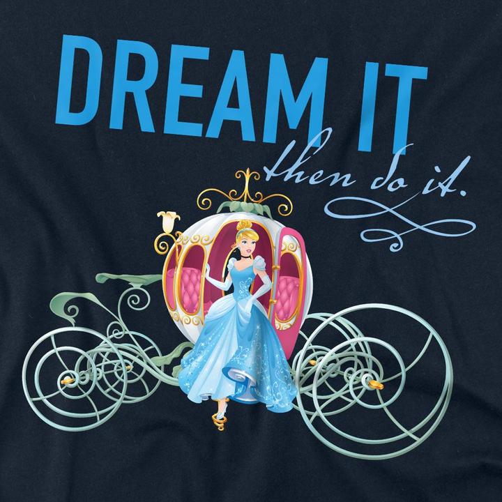 Immagine prodotto Cinderella Dream It, Then Do It Maglietta Carrozza di Zucca Adulto Unisex (XXL)