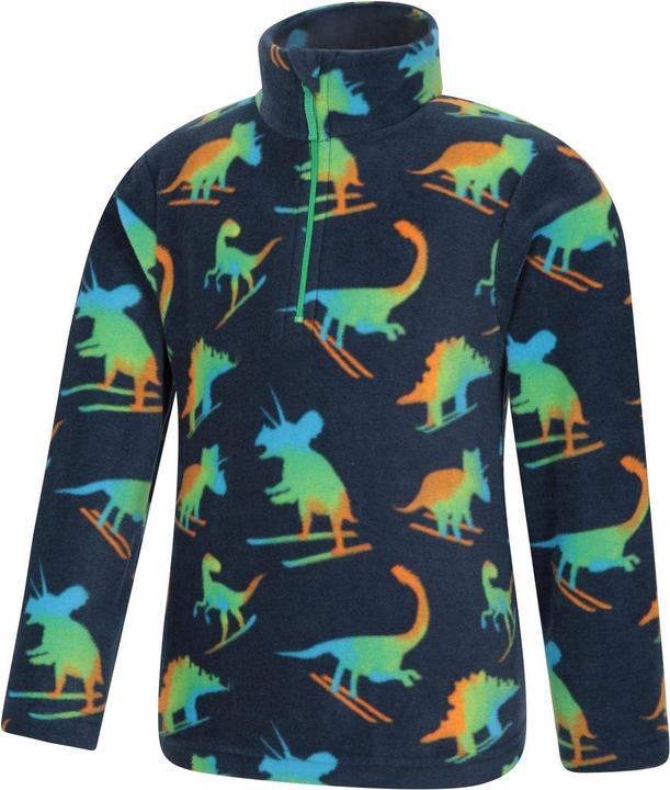 Immagine prodotto Mountain Warehouse Pursuit Felpa in Pile Scheletro di Dinosauro Mezza Cerniera Bambini (140)