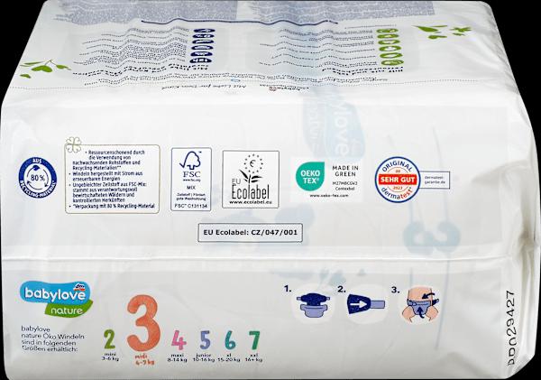 Image du produit dm babylove nature Windeln (Taille 3, Pack, 36 pièce(s))