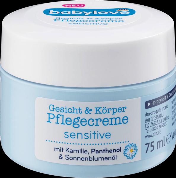 Produktbild dm babylove Pflegecreme sensitive