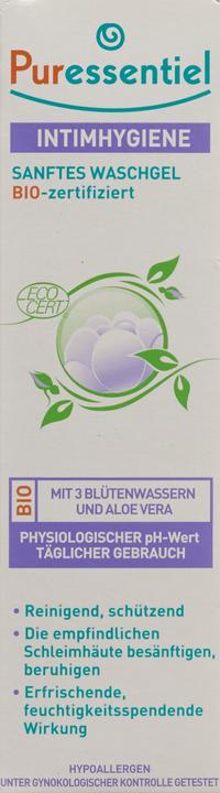 Image du produit Puressentiel gel nettoyant doux bio pour l'hygiène intime (250 ml, Gel intime)