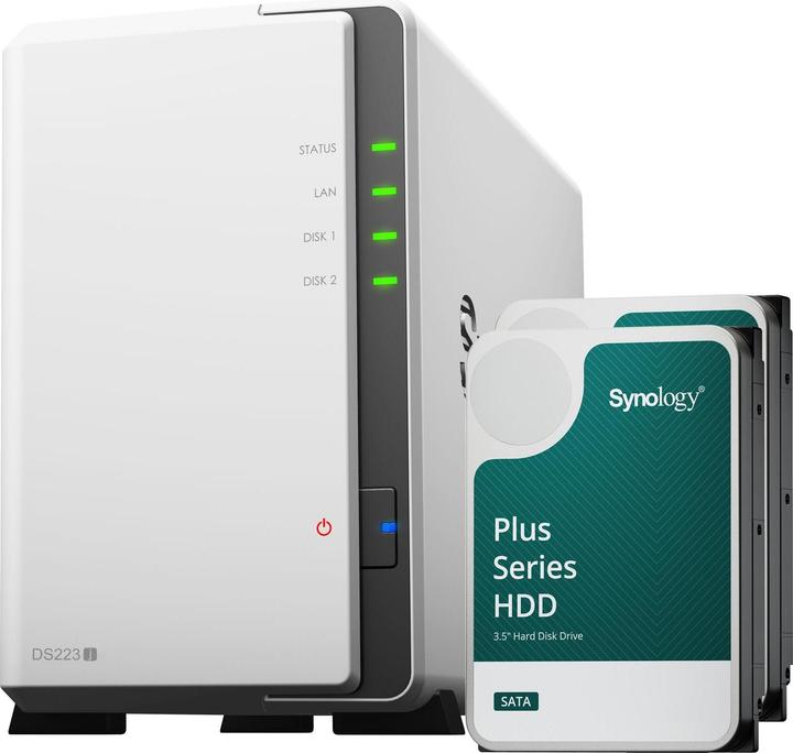 Productafbeelding Synology NAS DS223j 2-bay Plus HDD 8 TB (2 x 4 TB, Synology HAT 33xx)