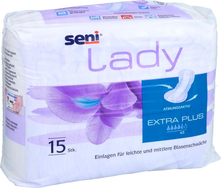Image du produit Seni Lady Extra Plus Einlage atmungsaktive anatomische 15x33cm 4.5 Tropfen (15 x)