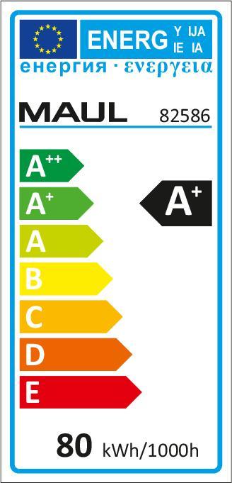 Energy Label Maul Stehleu.LED juvis sens.sil (7200 lm)