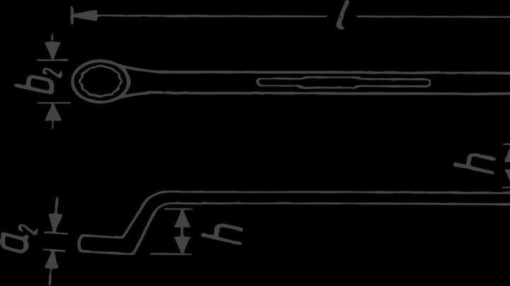 Immagine prodotto HAZET Chiave a doppio anello 630-30X32 ∙ Profilo a doppio esagono esterno ∙ 30 x 32 mm (30 mm, 32 mm)