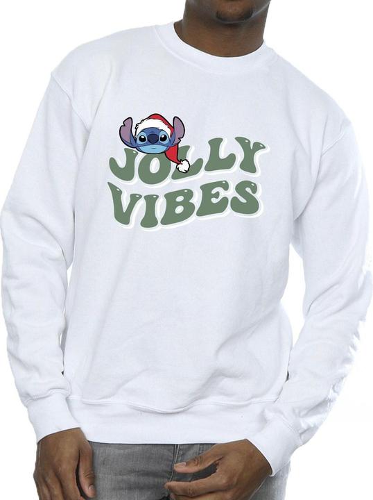 Actual product image Disney Mens Lilo & Stitch Jolly Chilling Vibes Sweatshirt (4XL)
