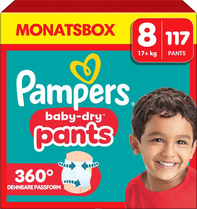 Pampers Baby-Dry Pants (Gr. 8, Monatsbox, 117 Stück)