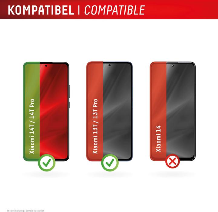 Image du produit Displex Real Glass, 2D Panzerglas (1 pièce(s), Xiaomi 14T Pro, Xiaomi 14T)