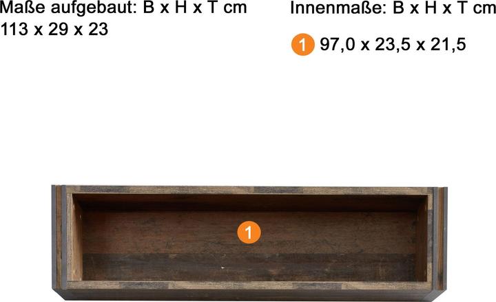 Image du produit Trendteam Prime Pier (113 x 23 x 29 cm)