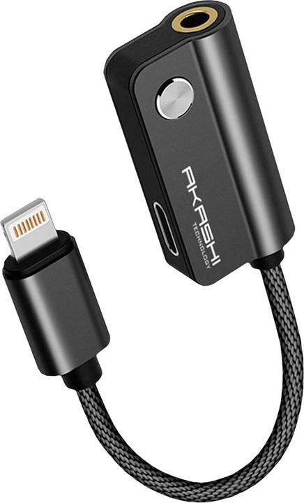 Akashi Lightning Audio- & Ladeadapter (Lightning, 3.5mm Klinke)