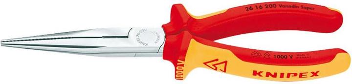 Image du produit Knipex Pince demi-ronde avec tranchant (pince bec de cigogne) 26 16 200 SB (200 mm)