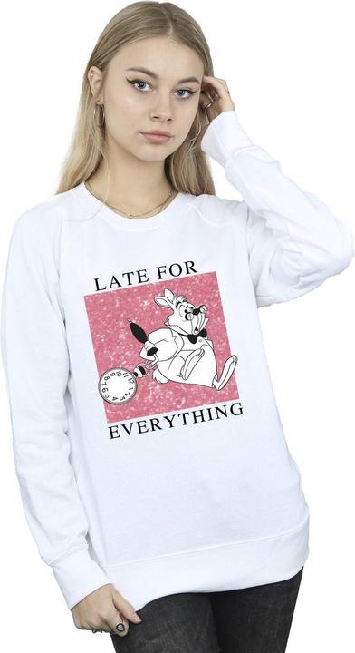 Actual product image Disney Womens/Ladies Alice In Wonderland White Rabbit Sweatshirt (S)