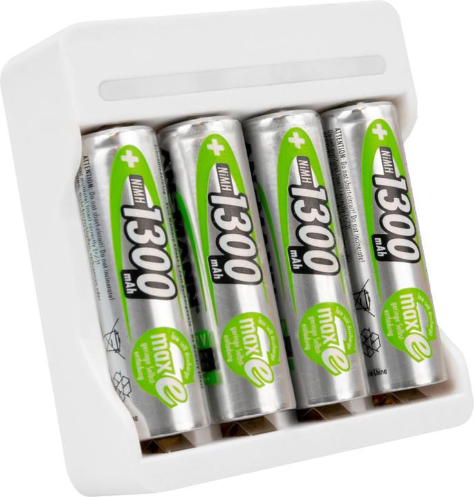 Actual product image Ansmann Charger Basic IV incl. 4 x AA 1300mAh battery (1 pcs., AA, 1300 mAh, Rechargeable battery)