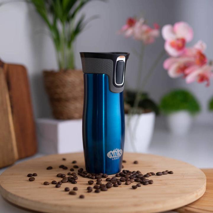 Actual product image Nils NCC03 Blue THERMAL CUP CAMP (0.42 l)