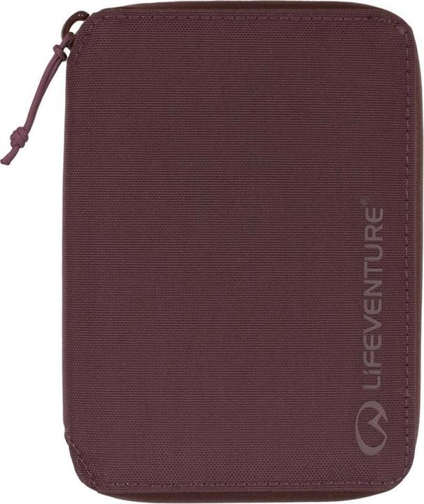 Lifeventure RFID Mini Travel Wallet, Recycled, Plum
