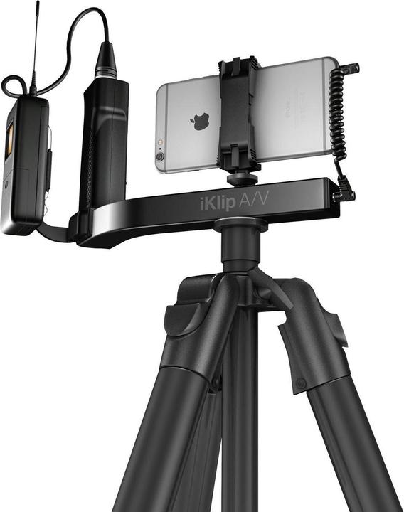 Actual product image IK Multimedia Cell phone tripod mount IP-IKLIP (Tripod smartphone holder)