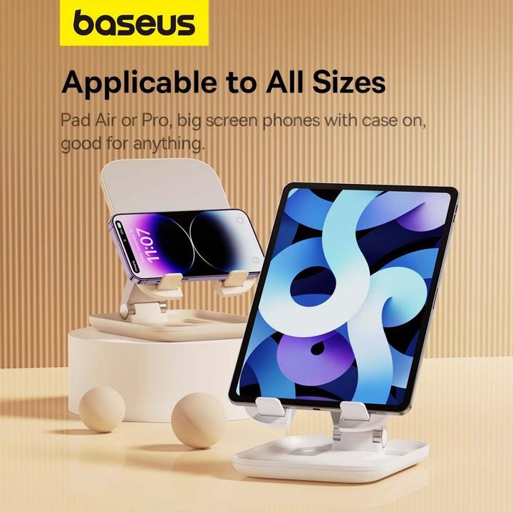 Actual product image Baseus Folding Tablet Stand Seashell (white)