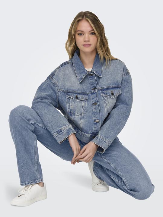 Produktbild Only Fly-Away Kragen Tief angesetzte Schulter Jacke Jeansjacke (S)