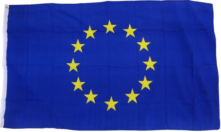 Produktbild trends4cents XXL Flagge Europa 250 x 150 cm Fahne mit 3 Ösen 100g/m² Stoffgewicht Hissflagge Hiss