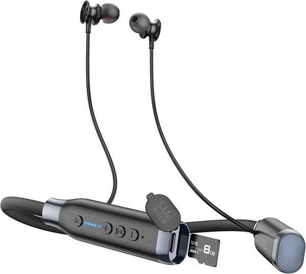 Immagine prodotto Hoco - Bluetooth Earphones (ES62) - for Sport, Support BT, TF card - Black (1200 h, Senza fili)