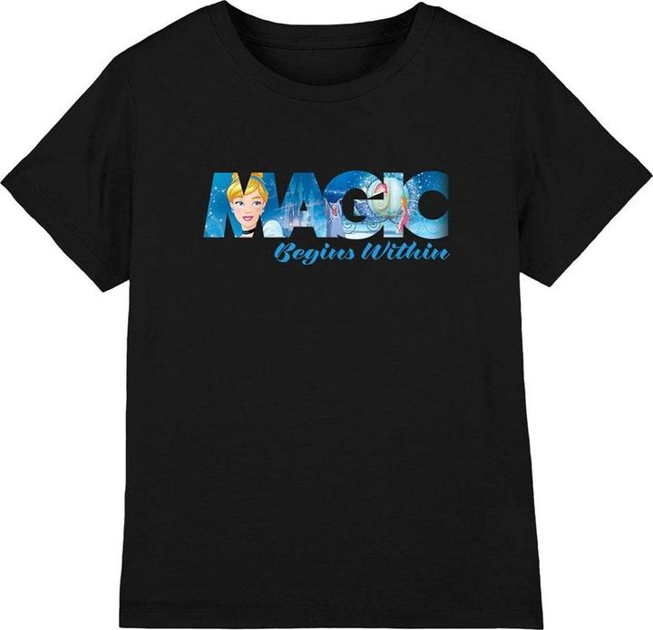 Actual product image Cinderella Childrens/Kids Magic Begins Within T-Shirt (152, 158)