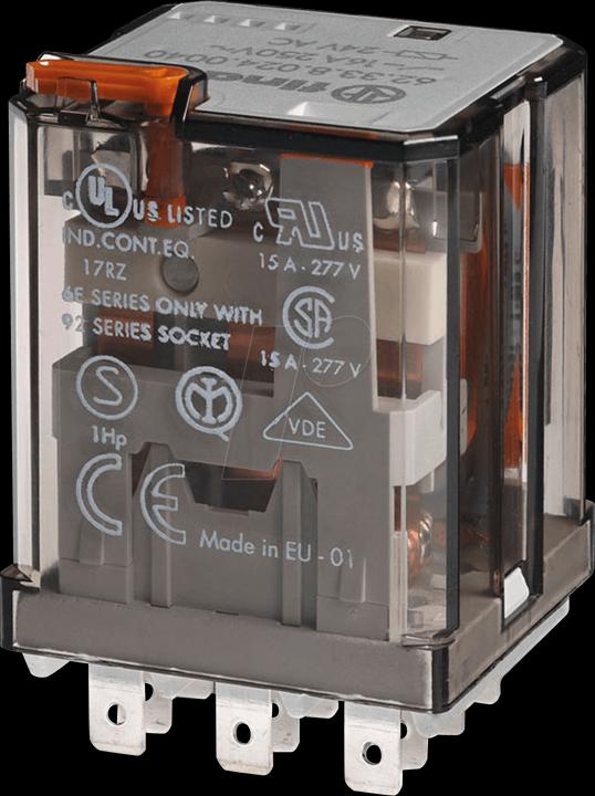 Produktbild Finder Steckrelais 24VDC 3 Wechsler Serie 62