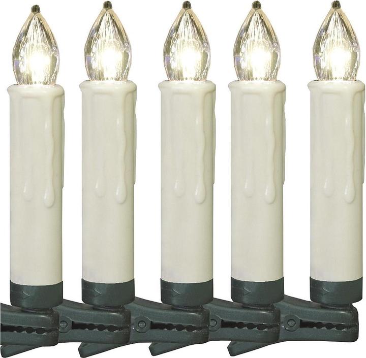 Image du produit FHS Bougie d'arbre LED Extension sans fil extérieur blanc chaud (5 x)