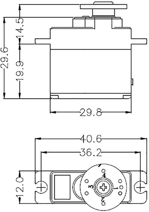 Produktbild Hitec Midi-Servo HS-82MG Analog-Serv