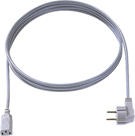 Actual product image Bachmann Power cable, earthing contact plug C13 socket, 1.5 m, grey high-quality power cable for power (1.50 m, C13)