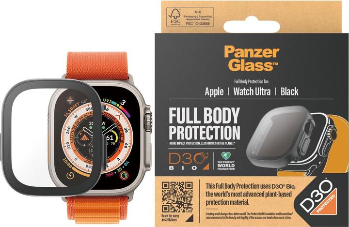 Image du produit PanzerGlass Protecteur d'écran corps complet Apple Watch 2023 49mm avec D3O noir