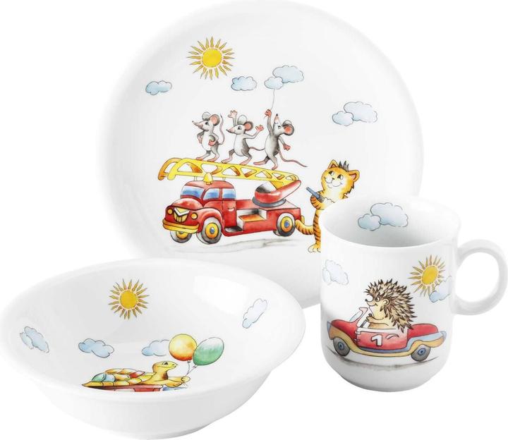Actual product image Seltmann Kids plate speedy cars, set of 3