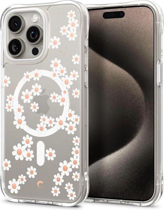 Actual product image Cyrill Cecile MAG iPhone 15 Pro 6.1" Magsafe white daisy ACS06759 (Apple iPhone 15 Pro)