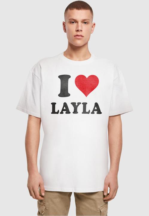 Immagine prodotto Merchcode Maglietta oversize I Love Layla - 111637 (M)