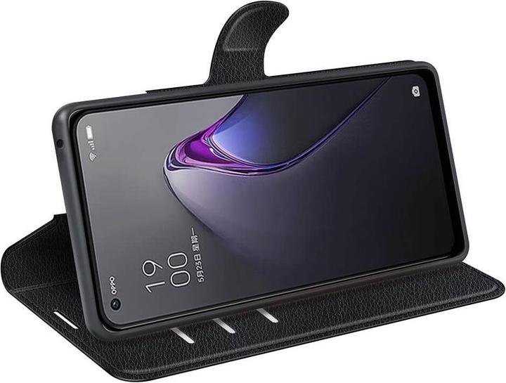 Produktbild Cover-Discount OPPO Reno8 - Leder Etui Hülle schwarz (Oppo Reno 8)