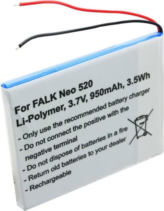 AccuCell Batteria Falk Neo 520, Neo 520LMU Batteria SR404255