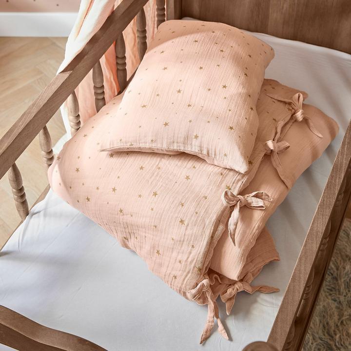 Image du produit Loberon Parure de lit bébé Vianne antique or