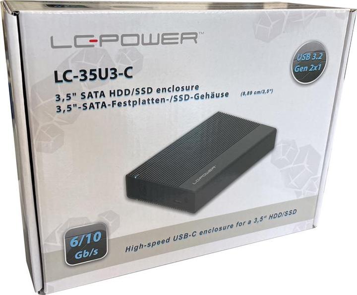 Productafbeelding LC-Power LC-25U3-C Opslagbehuizing voor HDD / SSD Zwart 2,5". (2.5")