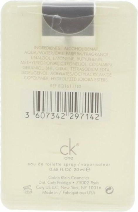 Image du produit Calvin Klein CK One "The Go" Eau De Toilette Vaporisateur (Eau de parfum, 20 ml)