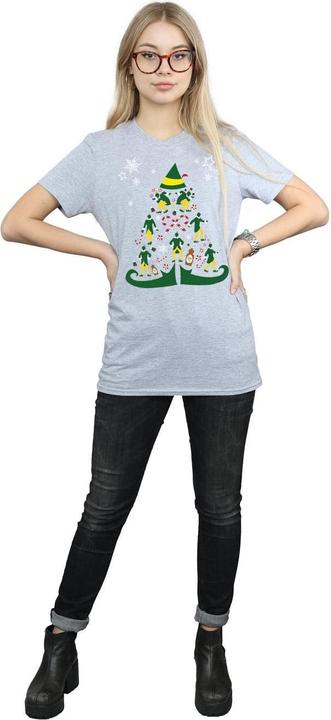 Immagine prodotto Elf Christmas Tree Maglietta Ampia Donna (XL)