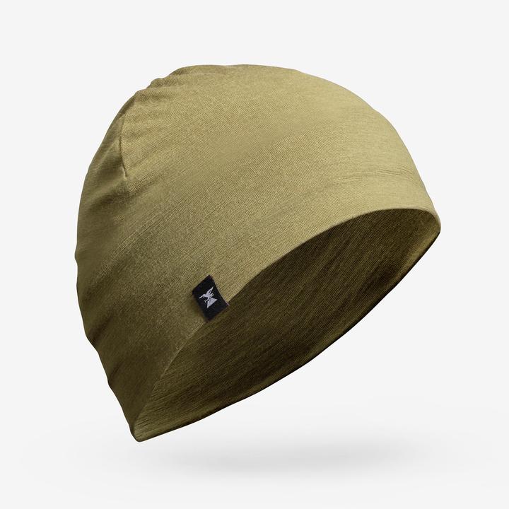 Forclaz Merino Wool Trekking Hat MT500 - Khaki (One Size)