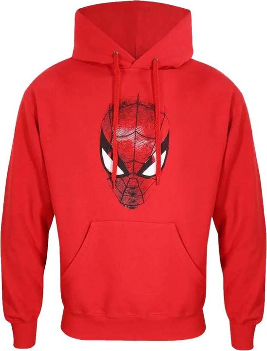 Actual product image Spiderman Unisex Adult Crest Pullover Hoodie (M)