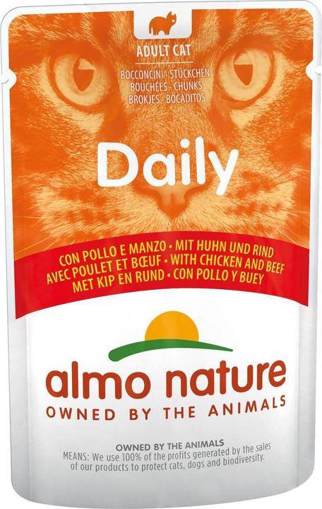 Almo Nature Daily Menu Huhn & Rind (Adult, 1 Stk., 70 g)