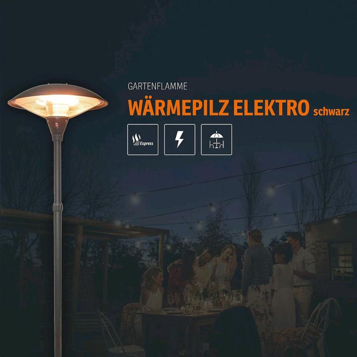 Produktbild Sonnenkönig Wärmepilz Elektro schwarz Champignon electronique noir (2100 W)