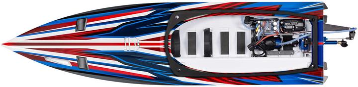 Image du produit Traxxas BOAT SPARTAN SR 1037mm 1:10 EP RTR RED TQi 2.4GHz SANS chargeur et SANS accu