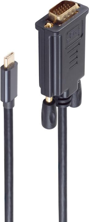 Actual product image Shiverpeaks BS10-59185 Video cable adapter 1.8 m USB Type-C VGA (D-Sub) Black (1.80 m, VGA)